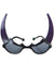 Image of Novelty Black and Purple Devil Halloween Glasses