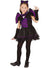 Image of Cute Black and Purple Bat Girls Halloween Costume