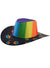 Image of Rainbow Kisses Mardi Gras Pride Cowboy Hat - Main Image