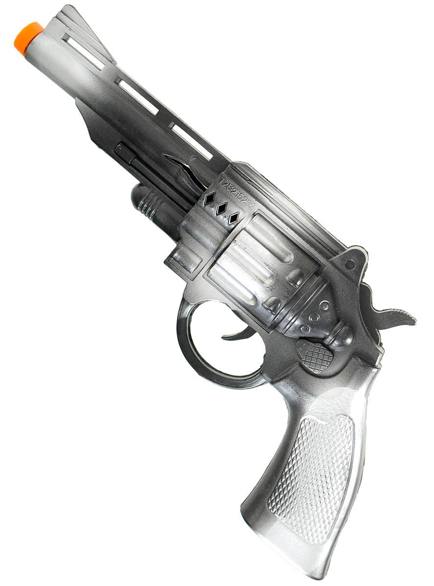 Image of Fake Silver and Black Toy Gun Costume Weapon