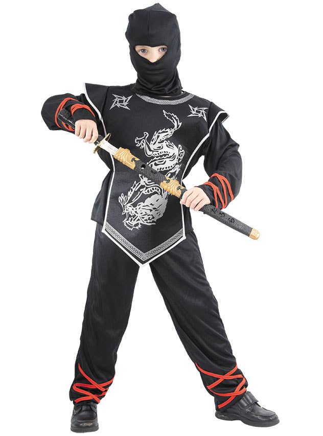 Image of Stealthy Ninja Warrior Boys Dress Up Costume