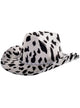 Image of Soft Black and White Cow Print Cowboy Costume Hat