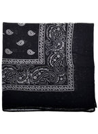 Image of Paisley Print Black Bandanna Costume Accessory