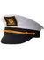 Image of Ship Captain Adult's Black and White Costume Hat