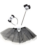 Image of Skeleton Girls Halloween Tutu Costume Accessory Set - Main Image