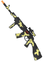  Image of Novelty Black and Yellow Fake Gun Costume Weapon