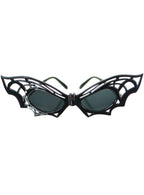 Image of Novelty Black Bat Frame Halloween Costume Glasses