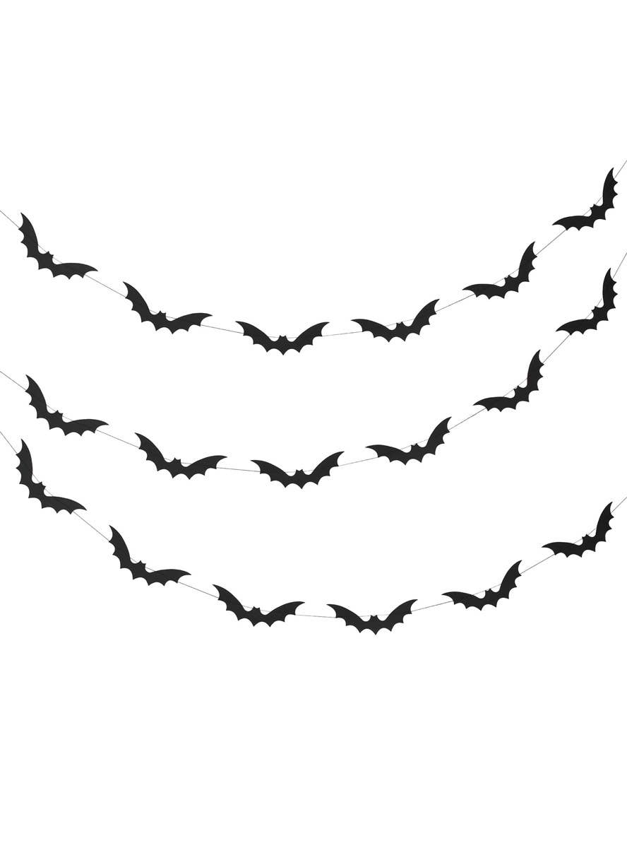 Image of 5 Metre Black Bats Bunting Halloween Decoration - Main Image