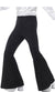 Men's Black Flared 1970s Disco Fever Costume Pants - Main Image