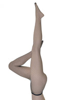 Image Of Full Length Black Diamond Net Women's Stockings