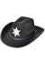 Image of Gunslinger Black Sheriff Cowboy Hat with Star