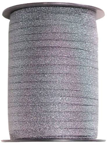 Image of Black Glitter 227m Long Flat Curling Ribbon