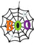 Image of BOO Child Friendly Glitter Web Hanging Decoration