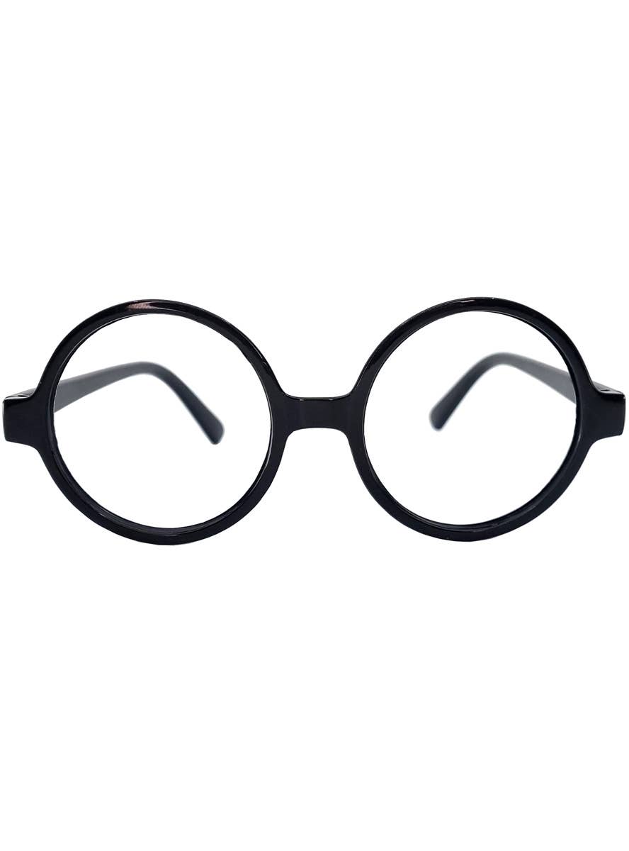 Image of Classic Round Black Rimmed Costume Glasses