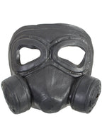 Image of Rubber Latex Black Gas Mask Costume Accessory - Main Image