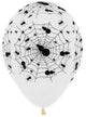 Image of Spiderweb Print 12 Pack 30cm Halloween Balloons