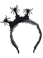 Image of Creepy Black Spiders Halloween Costume Headband