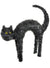 Image of Scared Black Tinsel Cat Halloween Decoration - Main Image