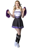 Image of Zesty Black Cheerleader Teen Girl's Costume - Main Image