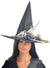Image of Deluxe Purple Floral Skull Witch Hat Halloween Accessory - Main Image