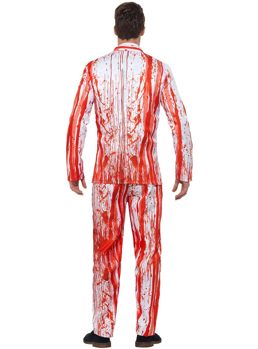 Image of Creepy Blood Drip Men's Stand Out Halloween Suit - Back View