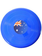 Image of Aussie Flag Print 24cm Blue Party Frisbee