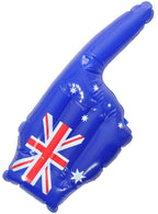 Image of Inflatable 55cm Blue Australian Flag Print Hand