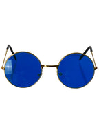 1960s Blue Hippie Costume Glasses