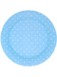 Image of Blue and White Polka Dot 12 Pack 23cm Paper Plates