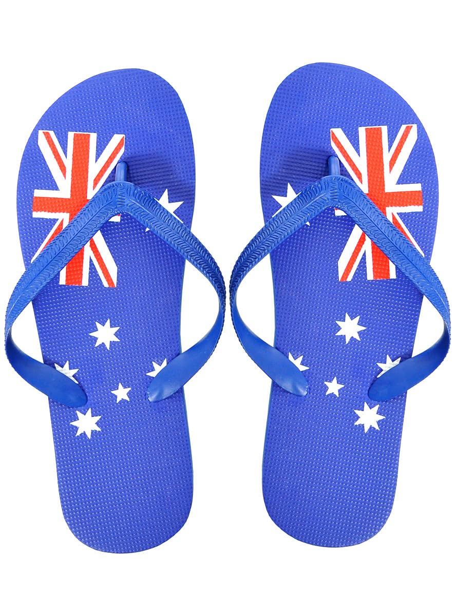 Image of True Blue Australian Flag Thongs