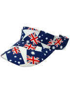 Australian Flag Visor Australia Day Costume Accessory Hat