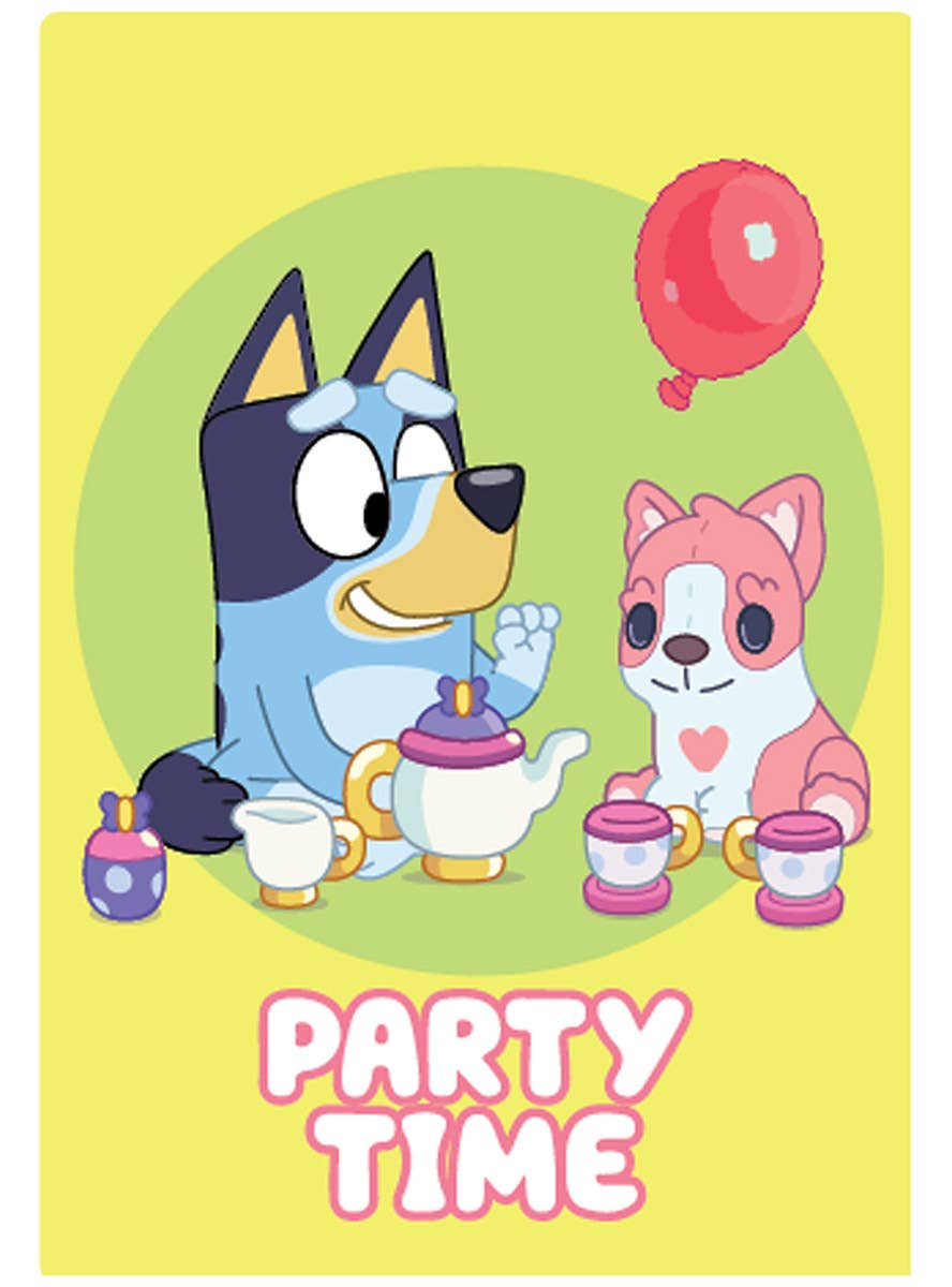 Image Of Bluey 8 Pack Party Invitations - Alternate Image