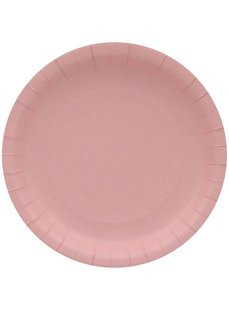 Image of Blush Pink 10 Pack 23cm Paper Plates