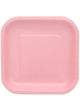 Image of Blush Pink 18cm 20 Pack Square Paper Plates