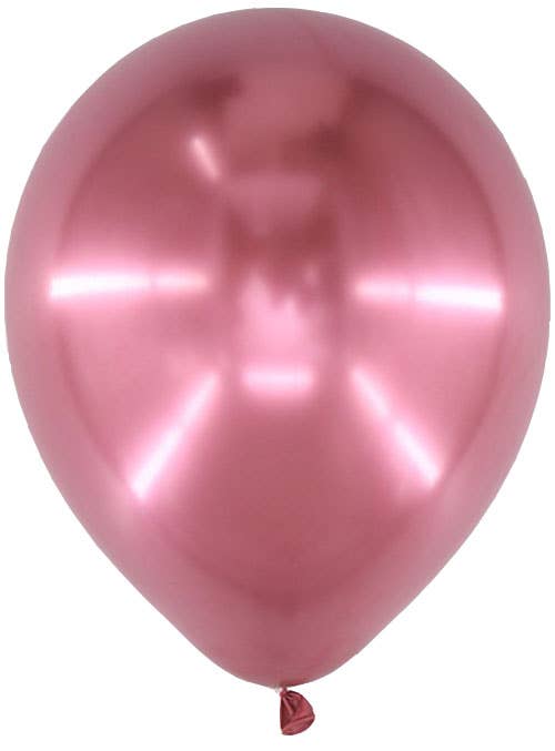 Image of Blush Pink Chrome 12 Pack Party Balloons