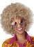 Women's 1970's Foxy Lady Curly Blonde Afro Costume Wig - Main Image