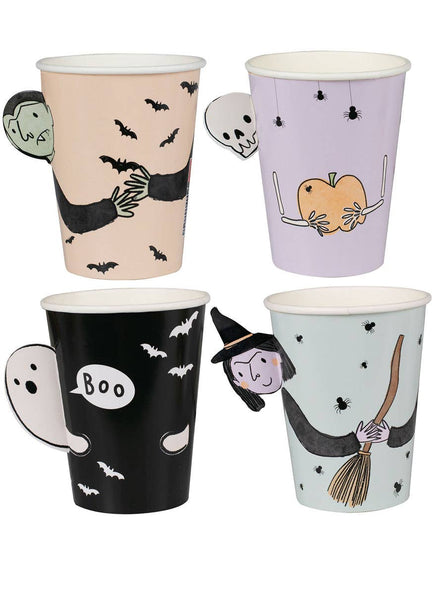 Image of Boo Crew Halloween Characters 8 Pack Paper Cups - Main Image