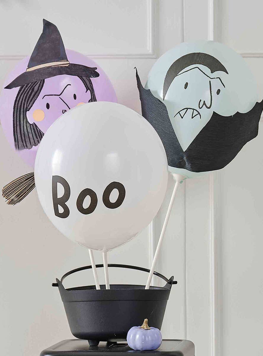 Image of Boo Crew Halloween Characters 5 Pack Balloon Bundle  - Alternate Image