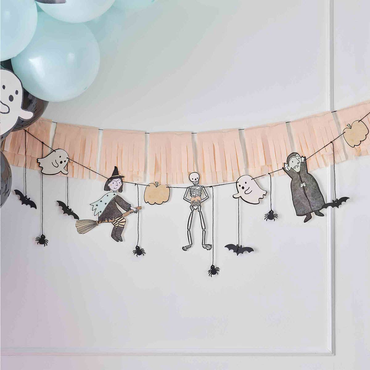 Image of Boo Crew Halloween Characters Bunting with Tassels - Alternate Image