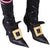 Wicked Witch Black Leather Look Shoe Covers
