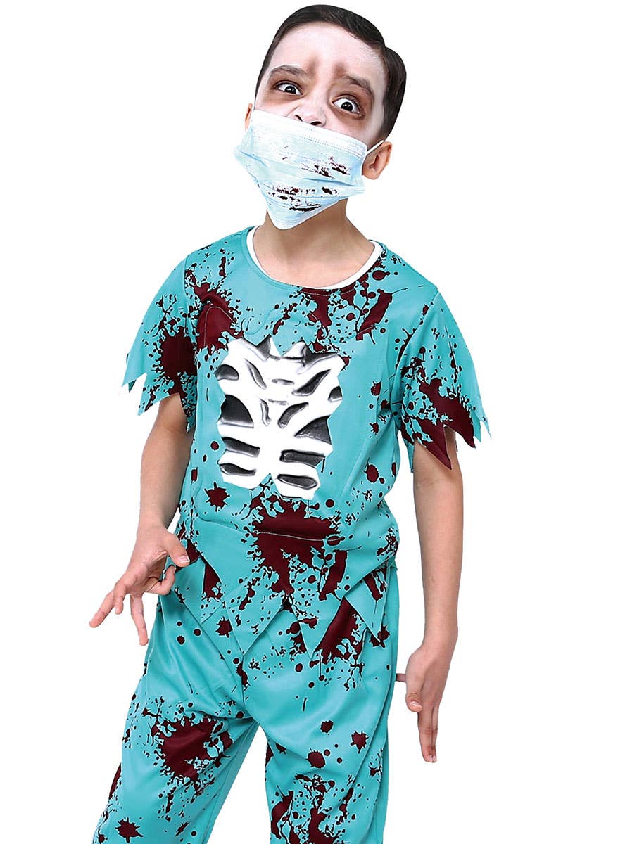 Boys Bloody Zombie Doctor Costume - Close Image