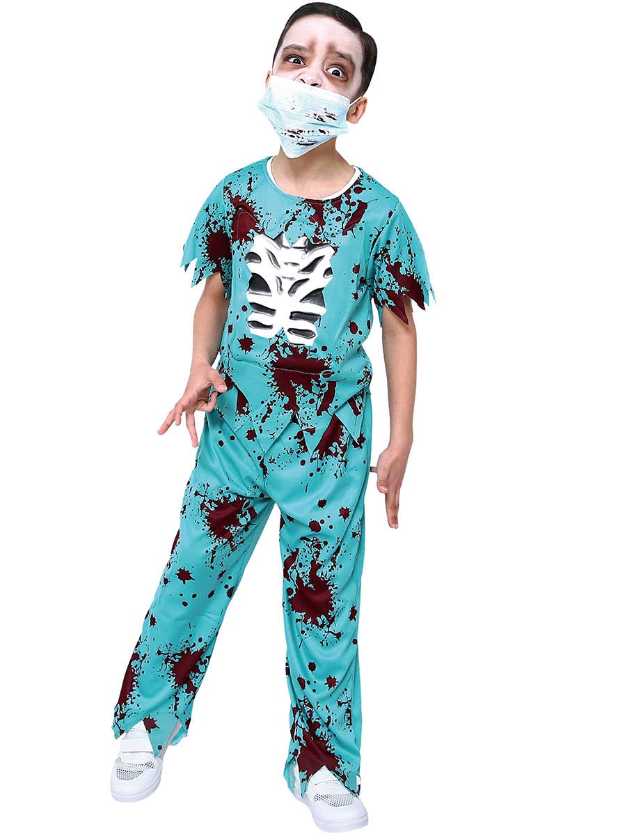 Boys Bloody Zombie Doctor Costume - Main Image