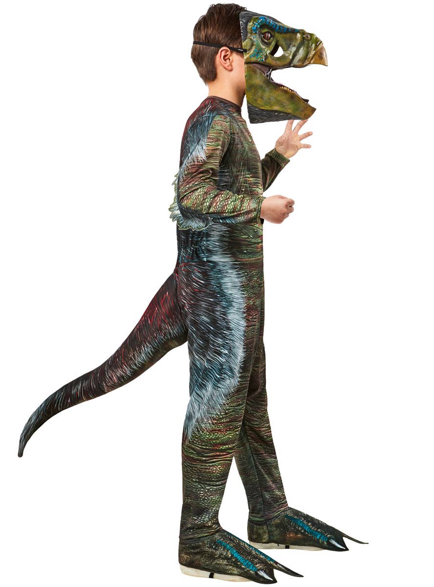 Image of Jurassic World Therizinosaurus Boys Dinosaur Costume - Side Image