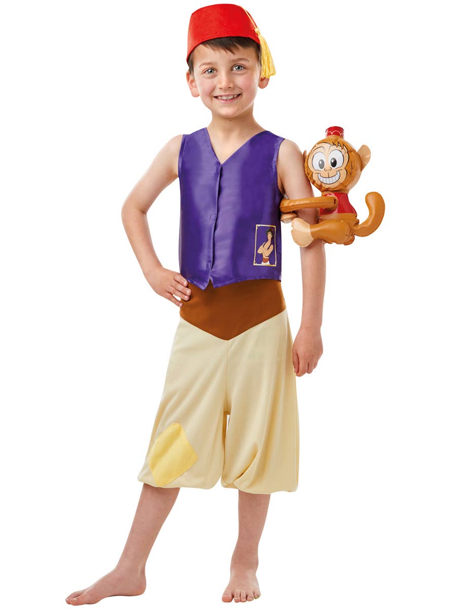 Image of Disney Aladdin Boys Fancy Dress Costume - Front Image