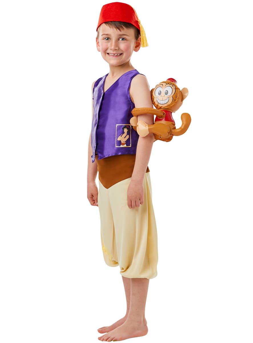 Image of Disney Aladdin Boys Fancy Dress Costume - Side Image