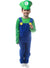 Image of Super Green Plumber Boys Luigi Costume