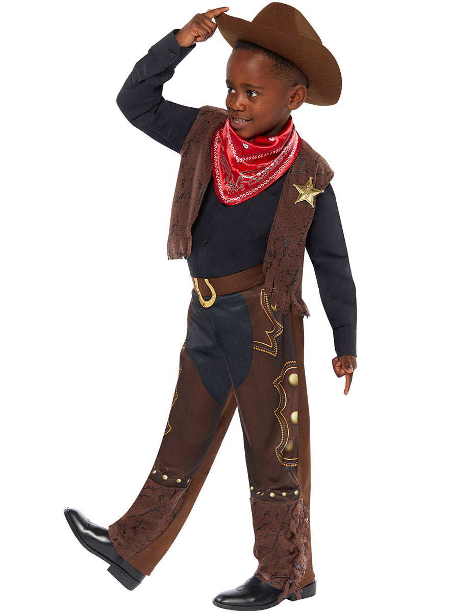 Alternative image of Outback Western Cowboy Boys Costume