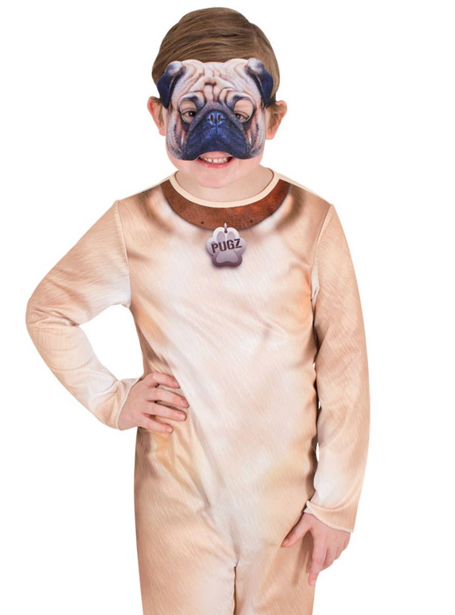 Boys Pug Onesie Costume - Close Image