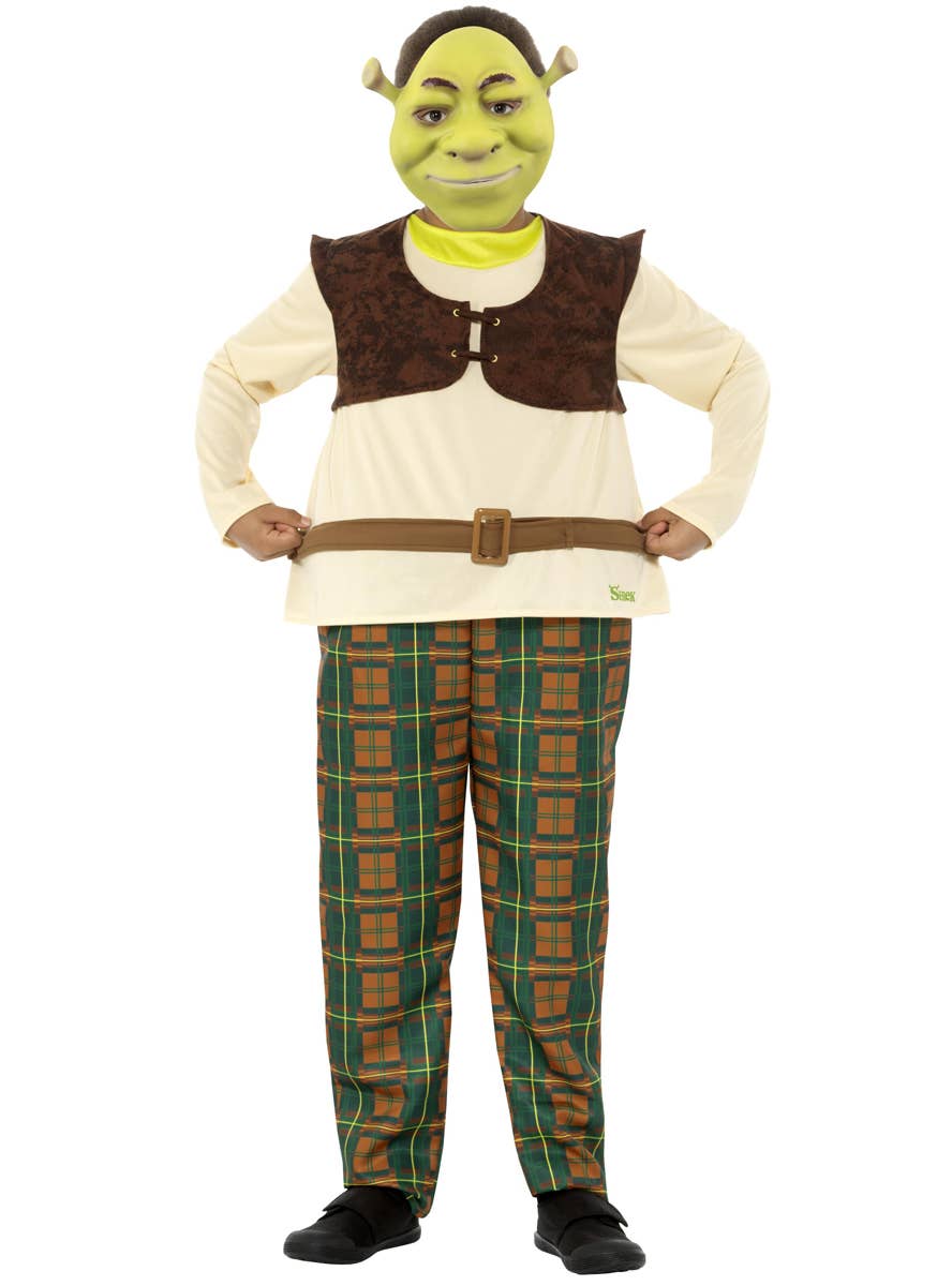 Boy's Shrek Movie Character Costume - Alternative Image