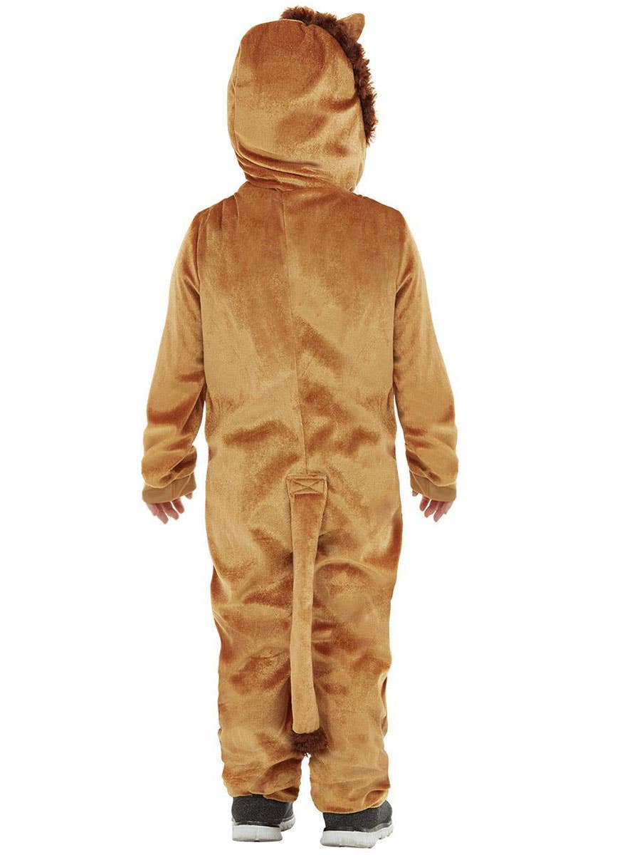 Image of Brave Little Lion Toddler Onesie Costume - Back Image